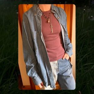 ✪✪✪ Oversized Denim Shirt